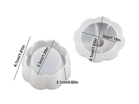 Molde silicona mini alhajero flor
